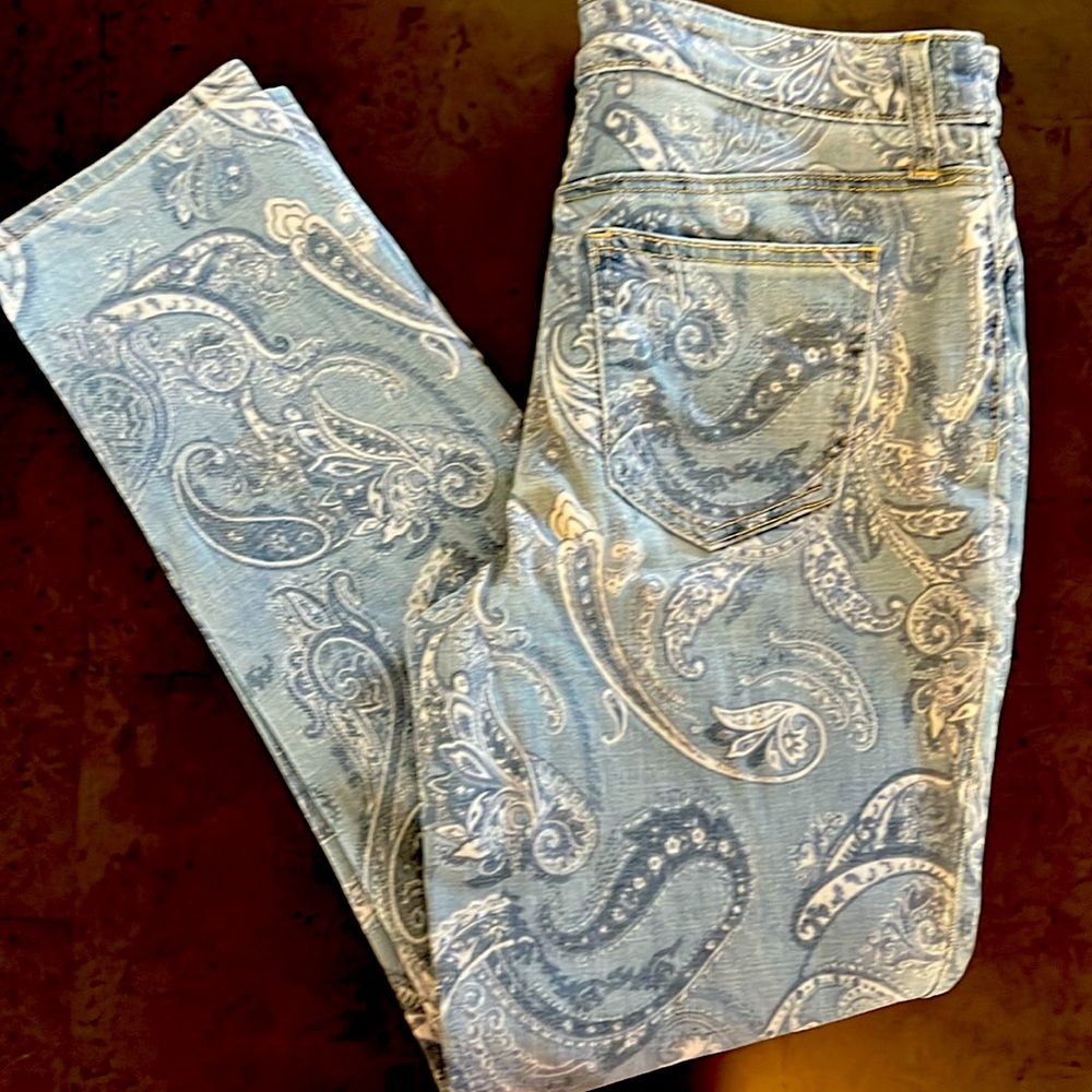 Paisley Printed Jeans
